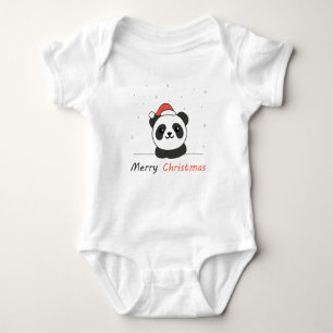 Panda Kerstwinter Romper