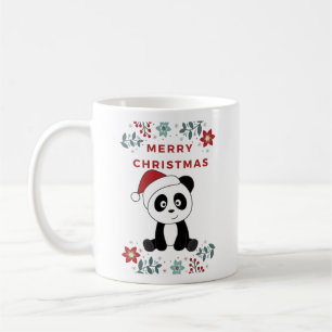 Panda Kerstwinter winterdieren Pandas Coffee Koffiemok