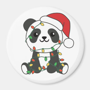 Panda Kerstwinterdieren Pandas Magnet Magneet