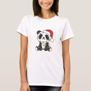 Panda Kerstwinterdieren Pandas T-shirt