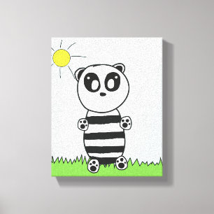 Panda Kids Canvas Afdruk