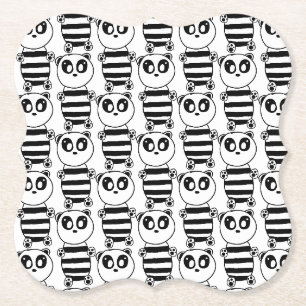 Panda Kids Kartonnen Onderzetters