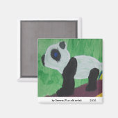 Panda Kinder kunstmagneet Magneet (Voorkant / Achterkant)