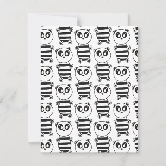 Panda Kinderen Aankondiging (Voorkant)