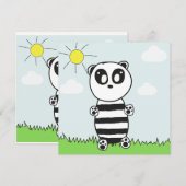 Panda Kinderen Aankondiging (Voorkant / Achterkant)