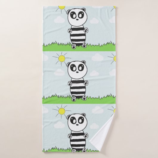Panda Kinderen Badhanddoek (Badhanddoek)