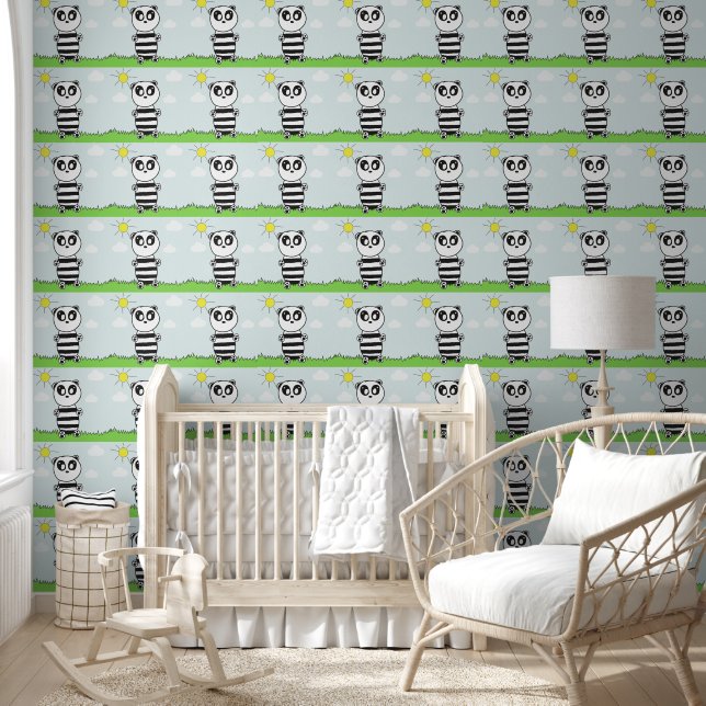 Panda Kinderen Behang (Kinderen)