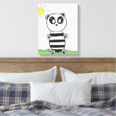 Panda Kinderen Canvas Afdruk (Insitu (Slaapkamer))