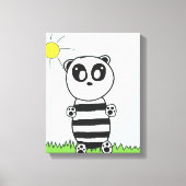 Panda Kinderen Canvas Afdruk (Voorkant)