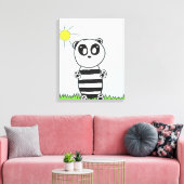 Panda Kinderen Canvas Afdruk (Insitu (Woonkamer))
