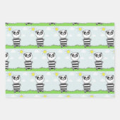 Panda Kinderen Inpakpapier Vel (Voorkant)