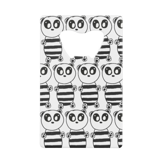 Panda Kinderen Kredietkaart Flessenopener (Voorkant)