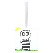 Panda Kinderen Kubus Ornament (Rechts)