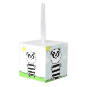 Panda Kinderen Kubus Ornament (Achter hoekig)