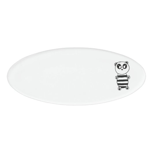 Panda Kinderen Naambadge (Voorkant)