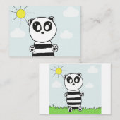 Panda Kinderen    Notitiekaartje (Voorkant / Achterkant)