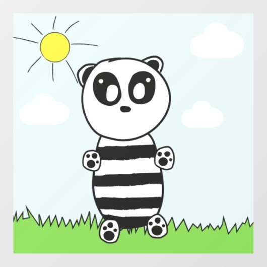 Panda Kinderen Raamsticker (Vel)