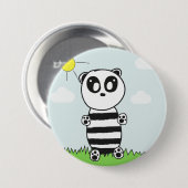 Panda Kinderen Ronde Button 7,6 Cm (Voorkant /achterkant)