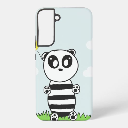 Panda Kinderen Samsung Galaxy Hoesje (Achterkant)