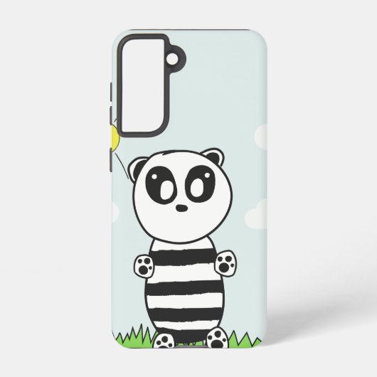 Panda Kinderen Samsung Galaxy Hoesje (Achterkant)