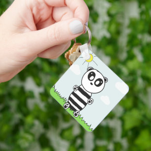 Panda Kinderen Sleutelhanger