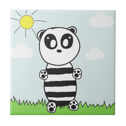Panda Kinderen Tegeltje (Voorkant)