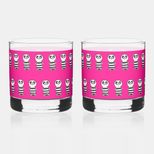 Panda Kinderen Whisky Glas (Voorkant)