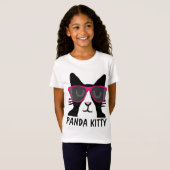 PANDA KITTY, CUTE T-shirts CAT pour filles (Devant entier)