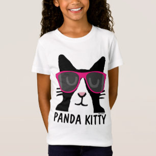 PANDA KITTY, CUTE T-shirts CAT pour filles