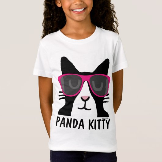 PANDA KITTY, CUTE T-shirts CAT pour filles (Devant)