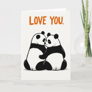 Panda Knuffel Liefde Kaart