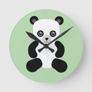 Panda Knuffelbeer Ronde Klok