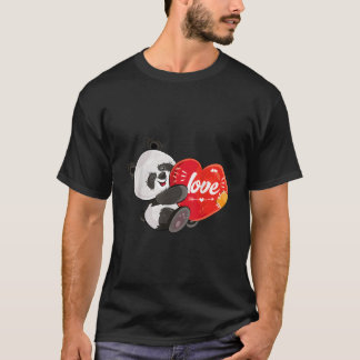 Panda Knuffelende Hij Houdt Van Beer Panda T-shirt