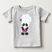 Panda koken, Panda bakken, Panda met Pie, Schort (Voorkant)