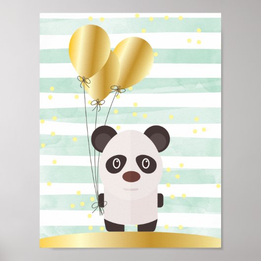 Panda-kunst aan de wand poster (Voorkant)