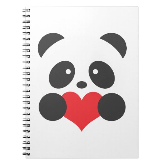 Panda-laptop Notitieboek (Voorkant)