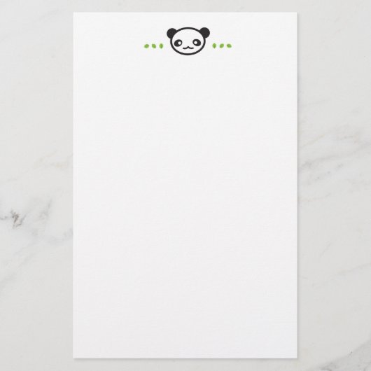 Panda Leaf Briefpapier (Voorkant)