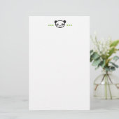 Panda Leaf Briefpapier (Staand voorkant)