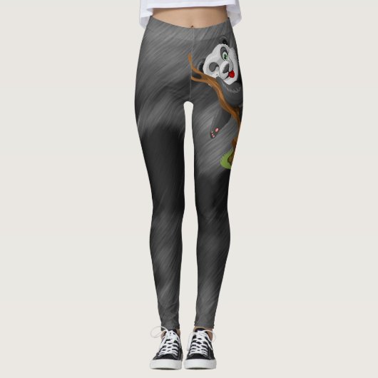 Panda-Leggings Leggings (Voorkant)