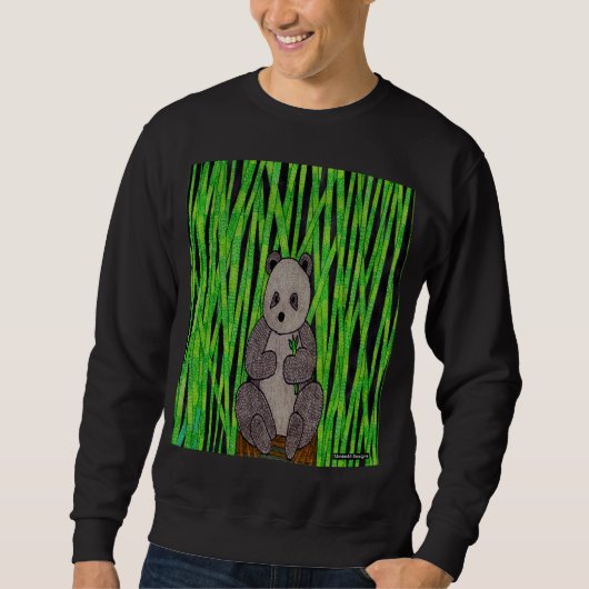 Panda (levendig) - Heren sweatshirt (Voorkant)
