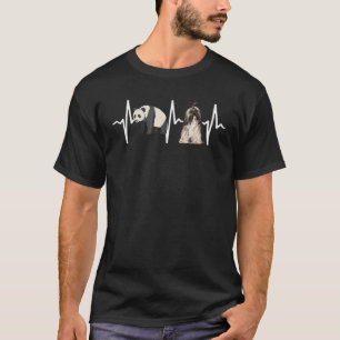 Panda Lhasa Apsos Hartslag Hond T-shirt