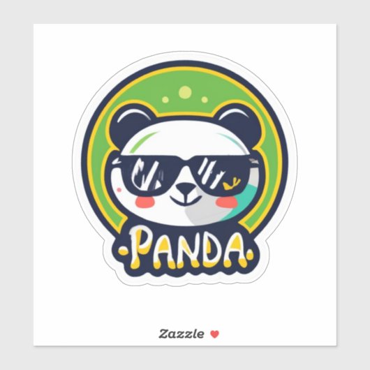 Panda licious Sticker Designs Attendent Vous (Feuille)