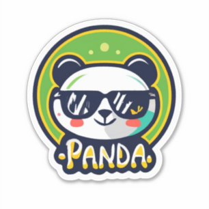 Panda liederlijke Sticker Design wachten op u