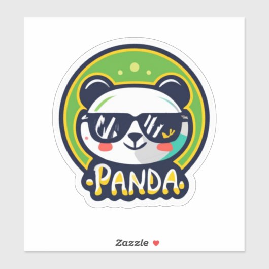 Panda liederlijke Sticker Design wachten op u (Vel)