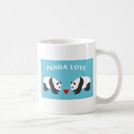 Panda Liefde (Blauw) Koffiemok