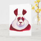 Panda Liefde! Kaart (Gele Bloem)