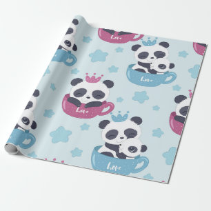 Panda Liefhebber De Panda Is Een Gemeen Dier Cadeaupapier