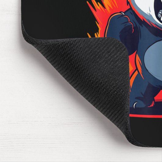 Panda Looking Angry Graphic Funny Panda Kawaii Muismat (Hoek)