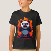 Panda Looking Angry Graphic Funny Panda Kawaii  T-shirt (Voorkant)