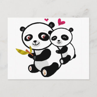 Panda Love <3 Briefkaart